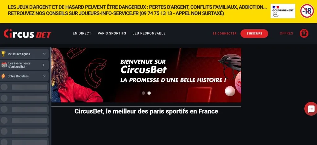 CircusBet : nouveau casino et bookmaker français qui fait sensation avec ses offres de cashouts