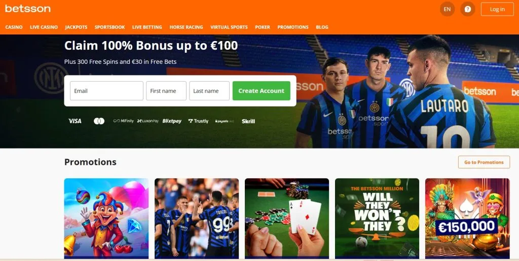 Betsson : site de jeux en ligne fiable offrant les meilleures offres de bonus
